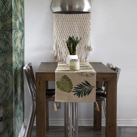 Botanical Wooden Console