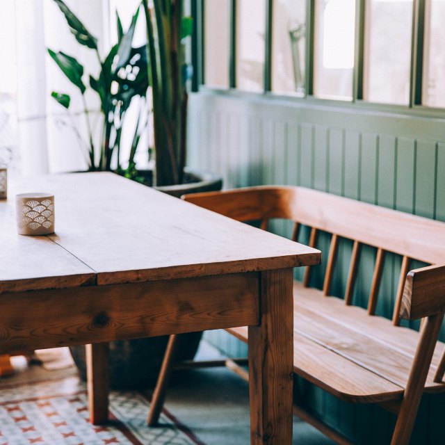 Nordic Solid Wood Bench