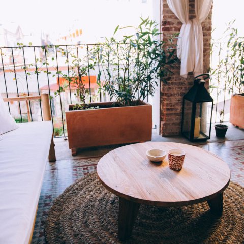 Teak Round Coffee Table